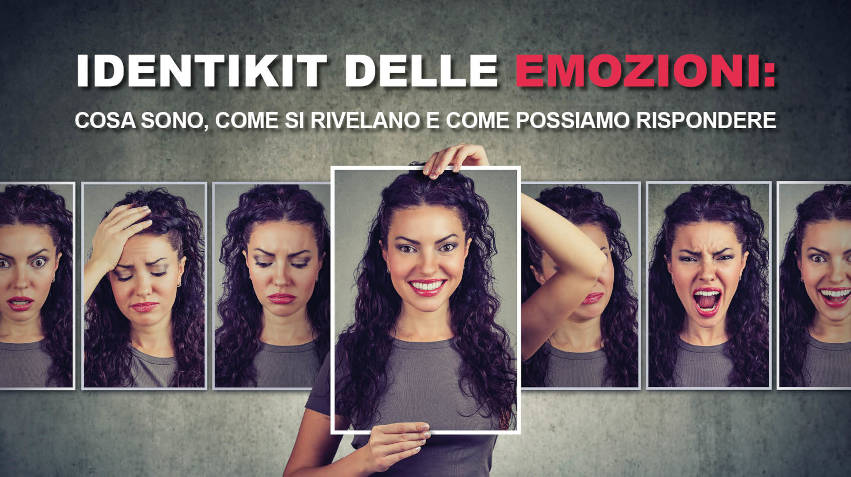 Viso donna emozioni diverse