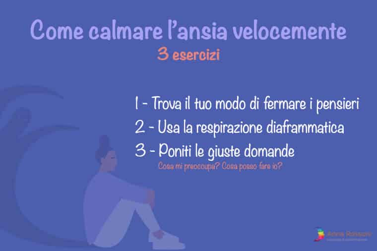 come gestire e superare velocemente l'ansia