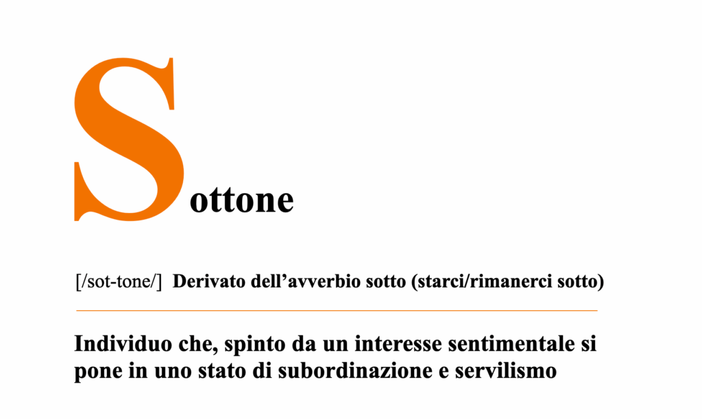 definizione di sottone significato ed etimologia della parola